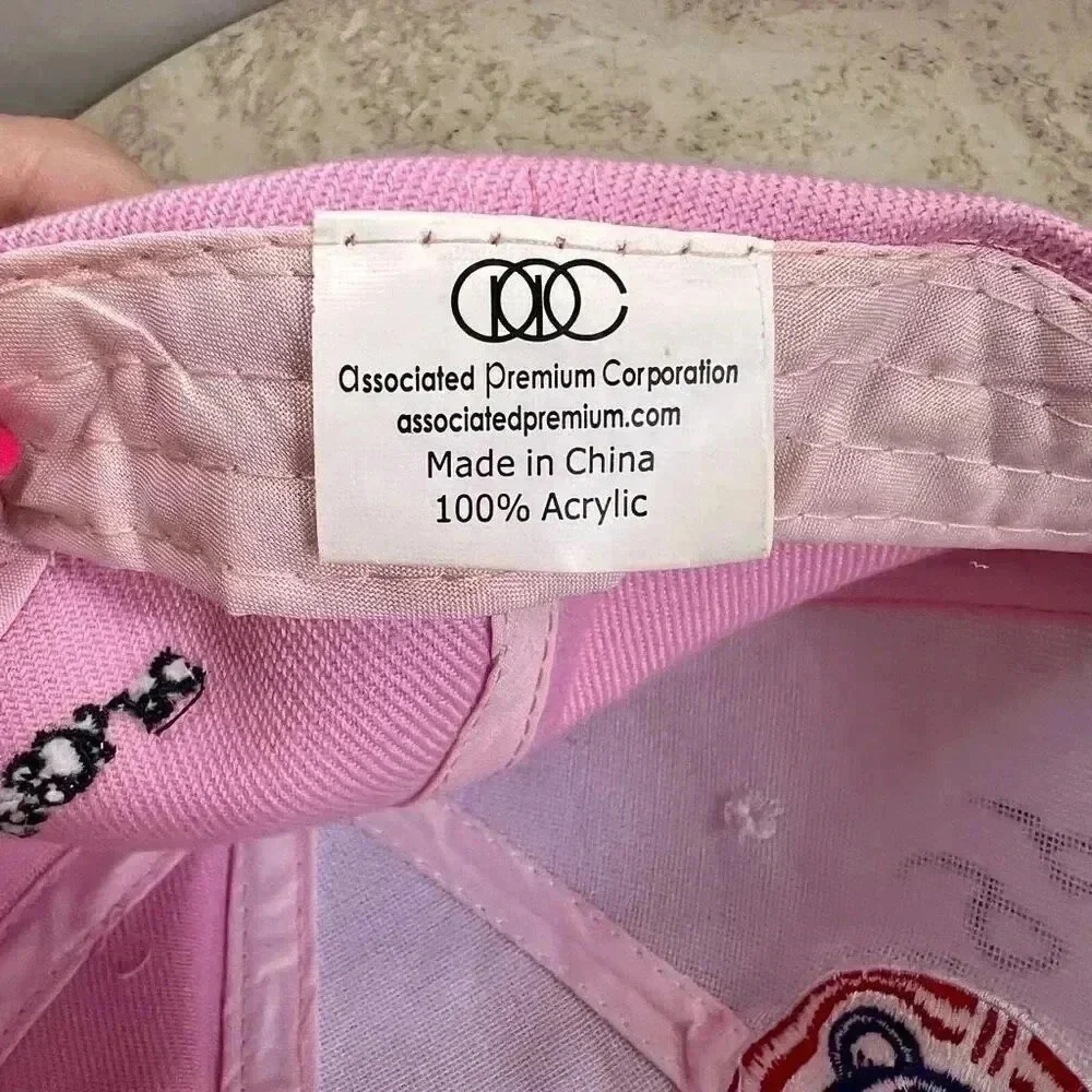 Associated Premier Corp Pink Womens Signed South Bend Cubs Baseball Hat NWOT‎